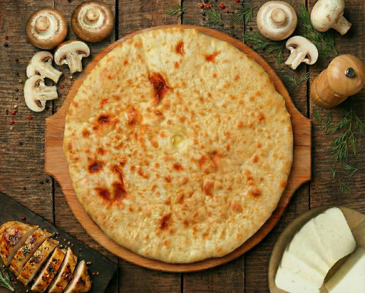 С курицей и грибами