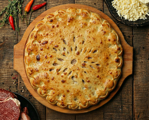 С мясом и сыром