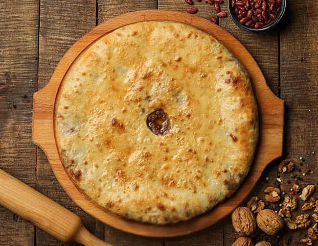 С фасолью и орехами