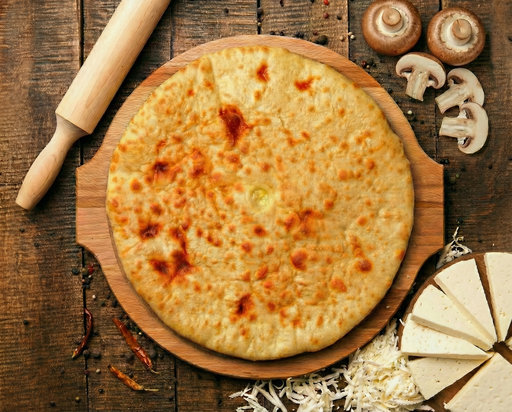 С сыром и грибами