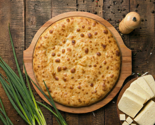 С сыром и зеленым луком